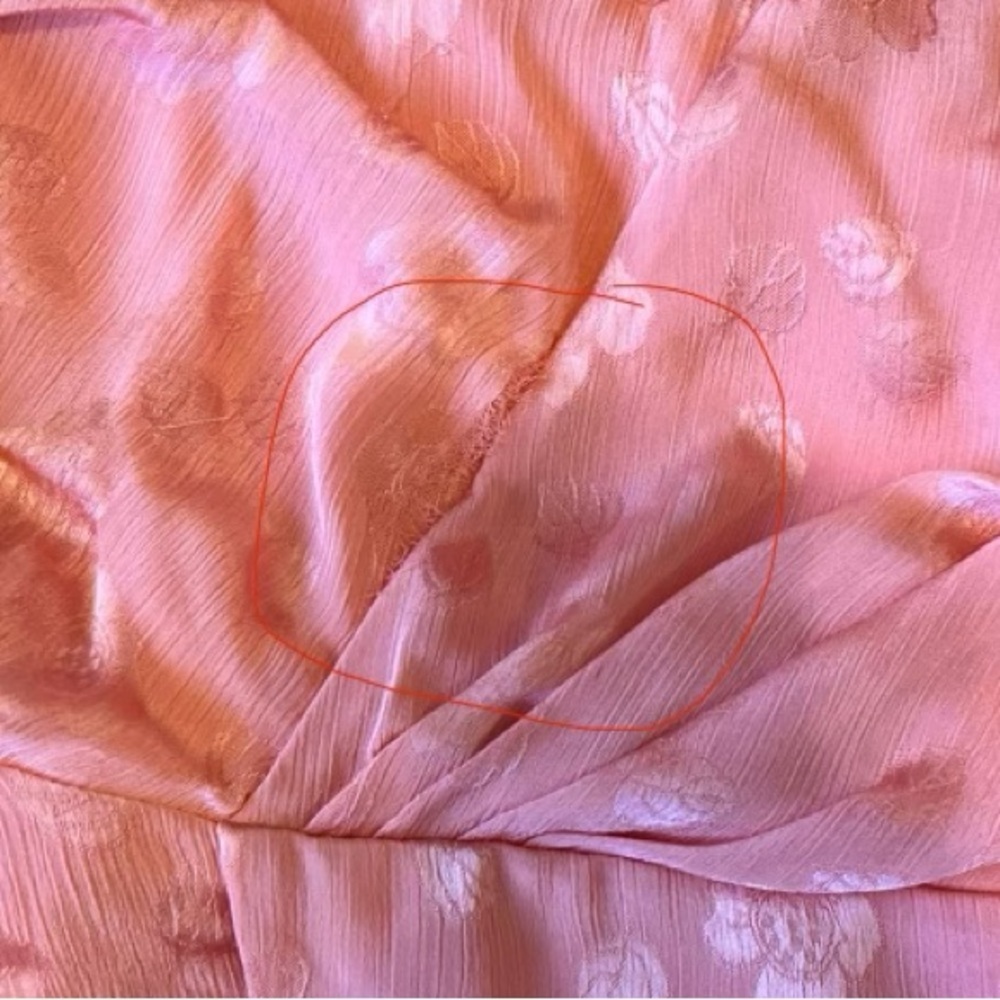 Majorelle Madison One Shoulder Floral Embroidered Draped Mini Dress Pink Sz M - Picture 10 of 11